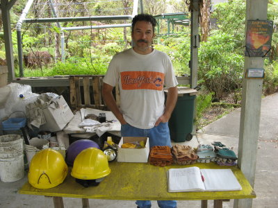 Harry ready to give a really good cave tour