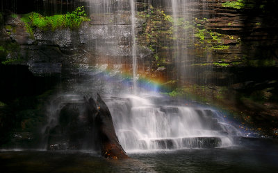 Rainbow at Harrison Wright Falls