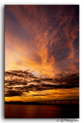 Sunset at the Solomons Island Bridge