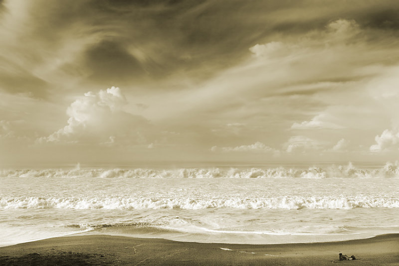 beach and clouds