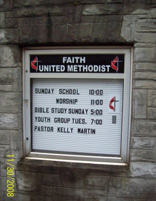 Faith United Sign