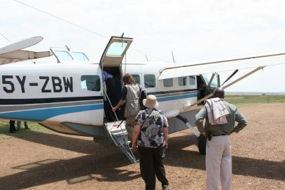 One of the flights taken to the Mara