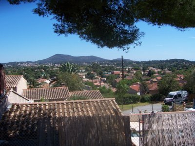 View from Eric's pool deck of Toulon