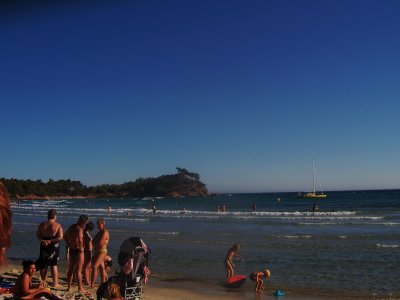 Toulon beach on the Mediterranean Sea