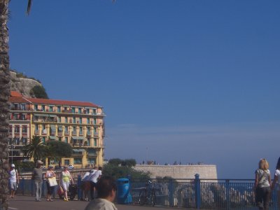 Hotel overlooking the beaches at Nice