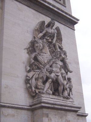 Side detail Arc De Triomphe Paris
