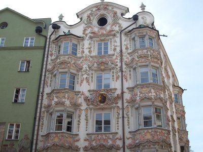 Hotel across the square from the Royal Palace in old town Innsbruck AUS