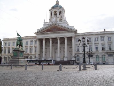 Back of the Royal Palace (statute of King Leopold I)Brussels BEL