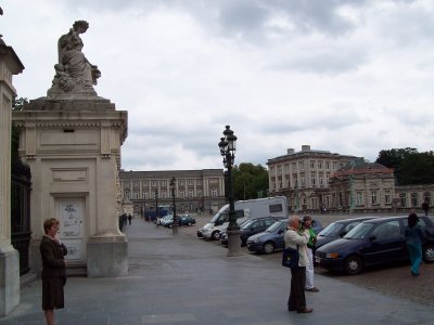 Boulevard in front of the Royal Palace Brussels BEL (yes it is the widest road in the city)