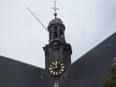 Detail of belltower built in 1622 Amsterdam NL