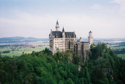 Neuschwanstein Castle as seen from the Maire Bridge AUS