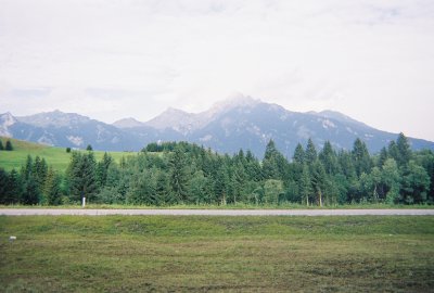 The Austrian Alps on the road to Neuschwanstein AUS