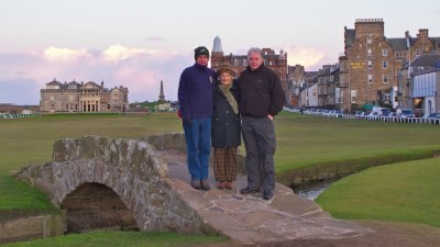 Dolly and Boys on a Cold Old Course Swilkin Bridge !