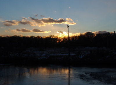 sunset, January 20