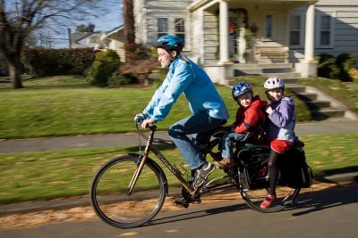 Chris and Kids on Bike