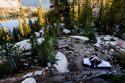 My Tent on Baron Lake