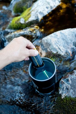 Treating water with Steri Pen