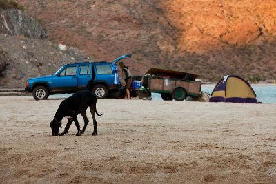 Camp at Santispac