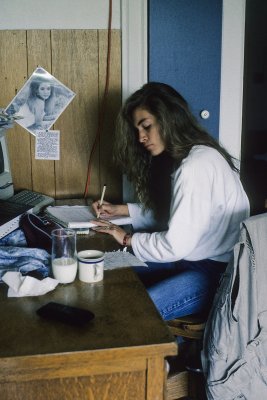 Marisa at my desk