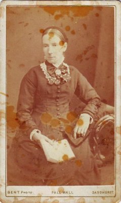 Eleanor Bull (nee Thorn), 1826 -1898, wife of Charles Bull, Martha Eleanor McDonagh's mother