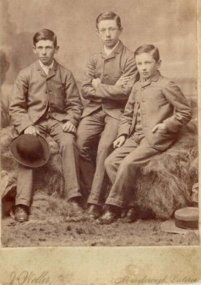 John Herbert , b1873, George Oswald b1875, Alfred James b1877, children of  John and Annie