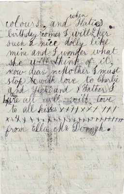 Letter from Ella to her mother, page 2