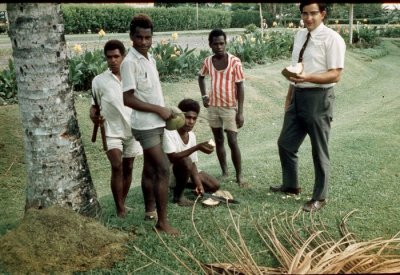 John in New Guinea while playing golf in the Australian Team 1971