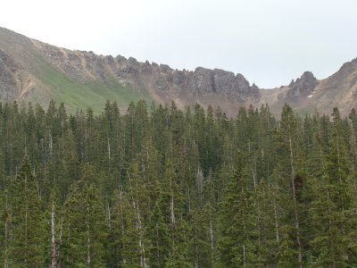 Looking Back on Columbine Pass