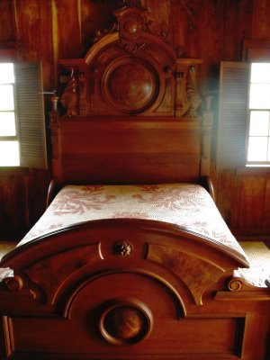 Koa Bed in a Koa House Hawaii