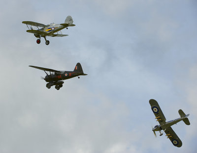 239 Westland Lysander, Hawker Hind, Gloster Gladiator