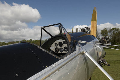 261 Ryan PT-22 airplane military trainer cockpit front seat