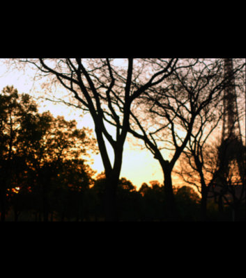 la tour Eiffel au coucher du soleil #2