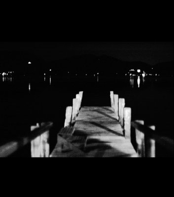 lake at midnight