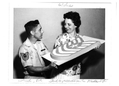 Promotion to Master Sgt, June 1962