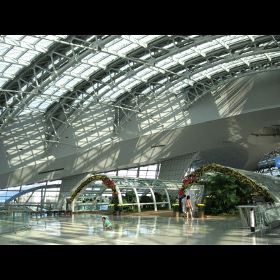 Incheon airport train station (indoor garden)