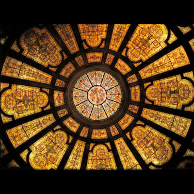 North wing stained glass dome (firm of Healy and Millet)