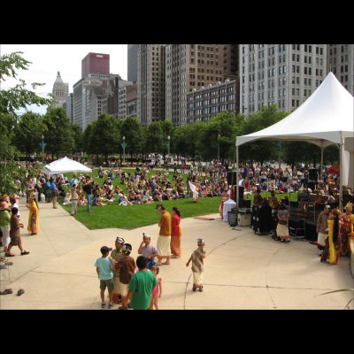 Public Performance at the Wrigley Square