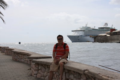 Good...our ship is still there...4 people missing yesterday