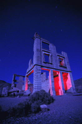 Rhyolite at night