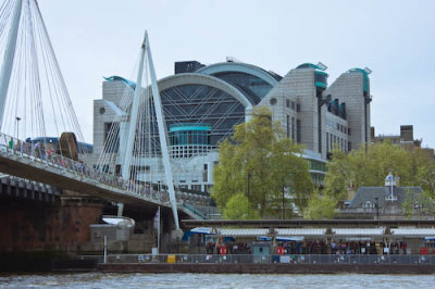 Golden Jubilee Bridge and the Royal Festival Hall,