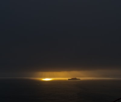 first rays hitting Alacatraz island August 29 2010 1 of 1.jpg