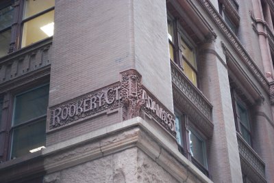 Corner of The Rookery building