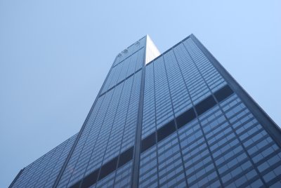 Willis Tower, formerly Sears (glass ledge boxes visible at top)