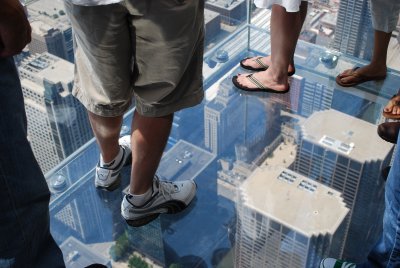 1,353 ft straight down...