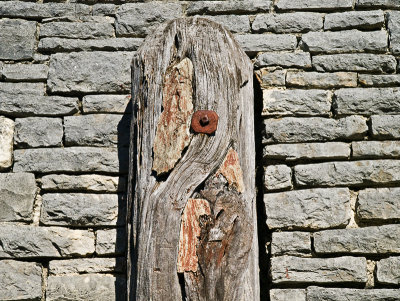 Origional cedar gate post