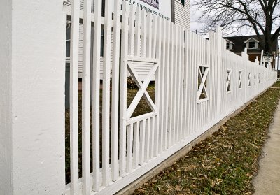 White fence, Giddings, TX