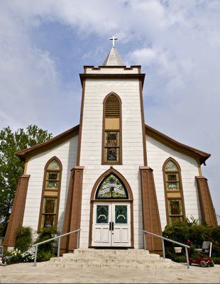 St. Mary's, a painted church near Plantersville, TX