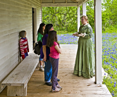 Volunteer giving tour