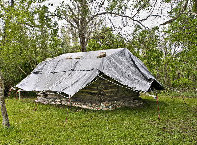 Corn crib, stabized waiting restoration