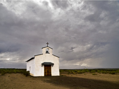 Chapel in the desert, west of Comstock, Texas